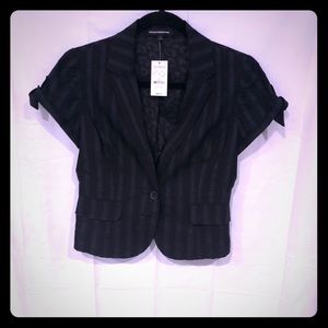 Express short sleeve black blazer